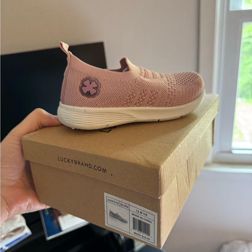 Lucky Brand Blush Knit Slip-On Sneakers